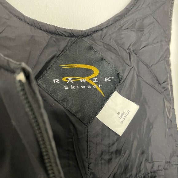 Rawik Skiwear Black Snow Bib Rawik Cirque Snow Pants Size M - Picture 6 of 8